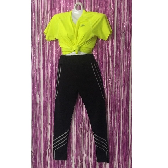 Pants - 🤸‍♀️ Black and gray activewear legging L 🤸‍♂️